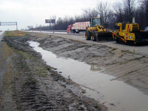 Port Huron, Michigan - Compost Blanket Application - BEFORE Port Huron, Michigan - Compost Blanket Application - BEFORE